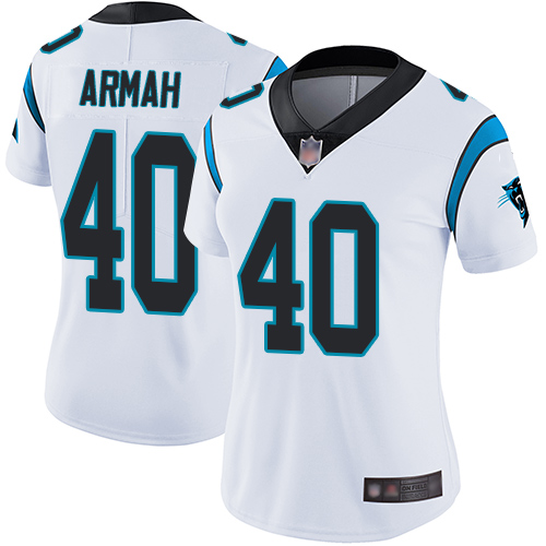 Carolina Panthers Limited White Women Alex Armah Road Jersey NFL Football 40 Vapor Untouchable